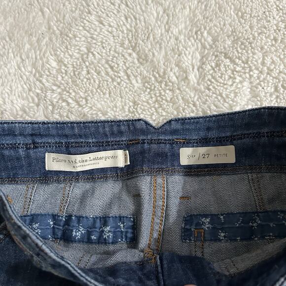 Anthropologie Pilcro and the Letterpress Patchwork Boyfriend Jeans Womens Sz 27P - Picture 6 of 7